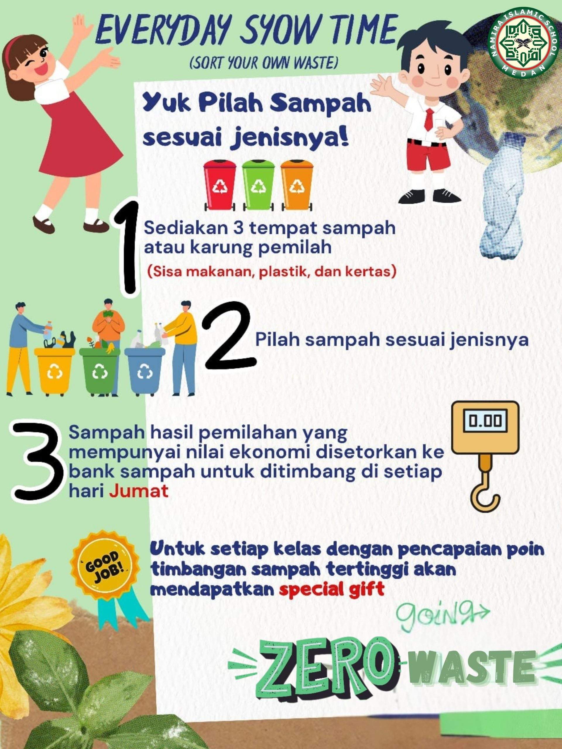Let's short your  waste with us. Namira Elementary students  have shorted the waste from the class ( Organic and Unorganic )